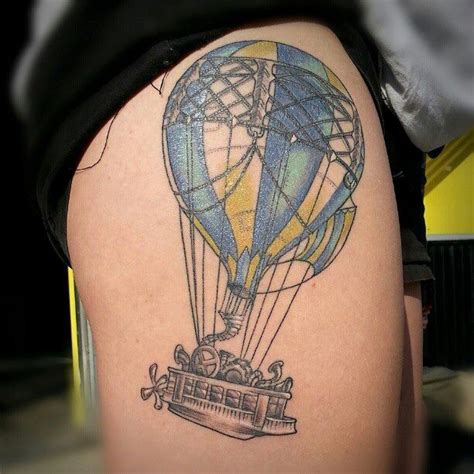 Pin By Renée On Tattoos Balloon Tattoo Air Balloon Tattoo Hot Air Balloon Tattoo