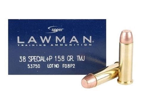 Speer Lawman Ammunition 38 Special P 158 Grain Total Metal Jacket For Sale Speer Ammunitions Usa