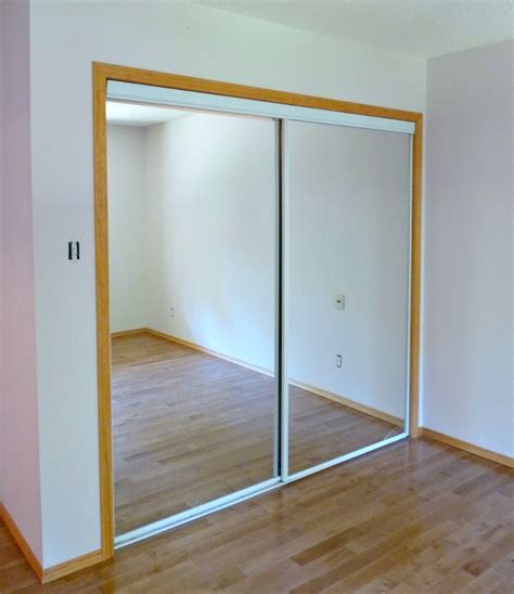 One is typically a door to the interior of the home. New White Glass Sliding Closet Doors in the Bedroom ...