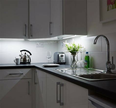 When you stand by the counter with your back facing the light source, your body will create a shadow on the work space. 6 x LED Under Cabinet Light Kitchen Cupboard Striplights ...