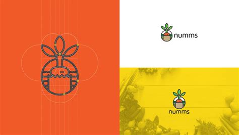 Logo Grids 2018 On Behance Carrot Numms Deilvery Of Healthy Food