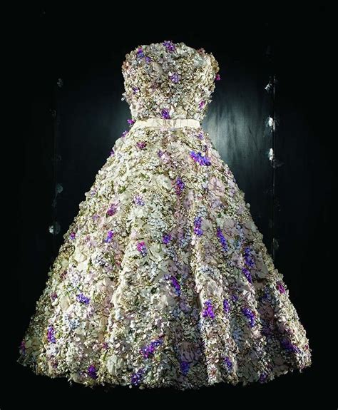 Miss Dior Short Evening Dress Embroidered With One Thousand Flowers