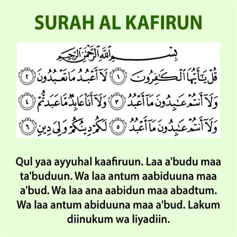 Surah Kafirun In English Surah Al Kafirun In English Online Islam