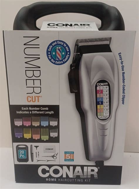 Conair Hair Clippers For Men 20 Piece Number Cut Home Hair Cutting Kit New Ebay