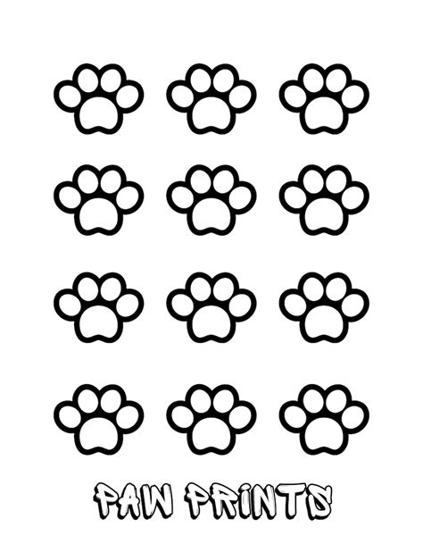 Paw Print Coloring Sheet Free Coloring Pages Images And Photos Finder