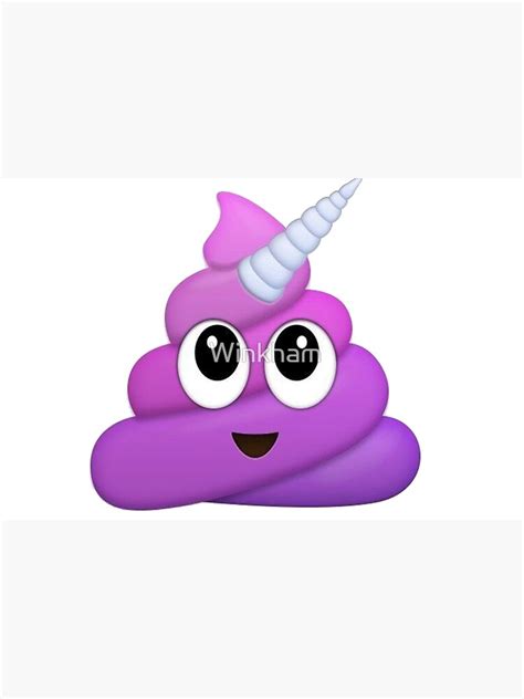 Purple Unicorn Poop Emoji Zipper Pouch For Sale By Winkham Redbubble