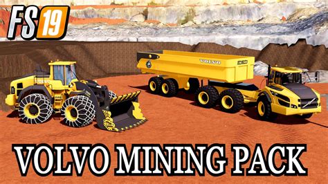 Volvo Mining Pack V10 Fs 19 Trucks Farming Simulator 2019 Mods