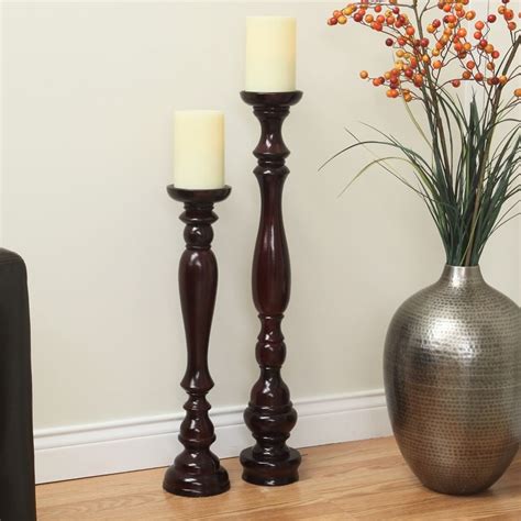 Wood Floor Candle Stands Candle Stand Floor Pillar Candle Holders