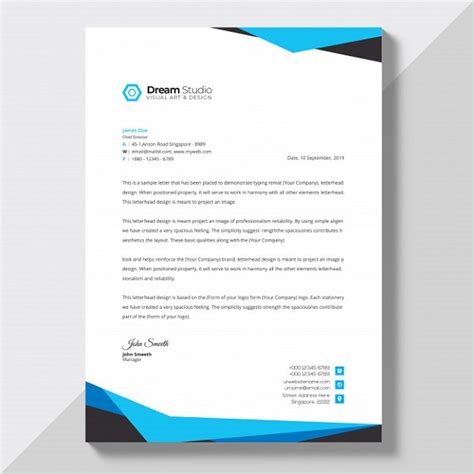 Choose from one of our free legal 8.5 x 11 letterhead templates at overnight prints or upload your own design! How To Make A Company Letterhead - The 4 Best Design Tips ...
