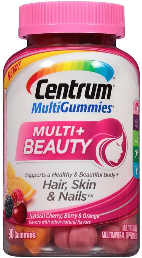 Centrum Multigummies Multi Beauty Gummy Multivitamin 90 Ea Pack Of 2