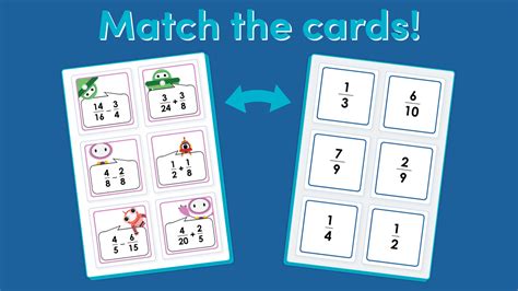 Year 5 Add And Subtract Fractions Matching Game Classroom Secrets Kids