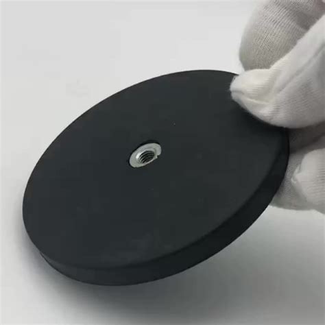 Rubber Coated Neodymium Magnet Dia 88mm Pulling Force 42 Kgf - Buy Rubber Coated Magnet,Magnet ...