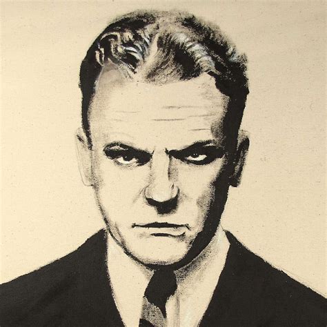 American Art James Cagney Vintage Original Portrait Painting