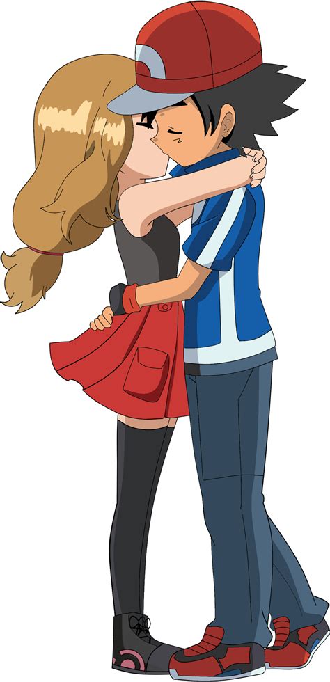 Amourshipping Kiss Render By Briannabellerose Pokemon Ash And Misty