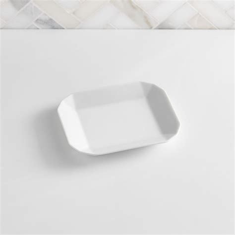 Faceted Porcelain Bathroom Accessories White West Elm
