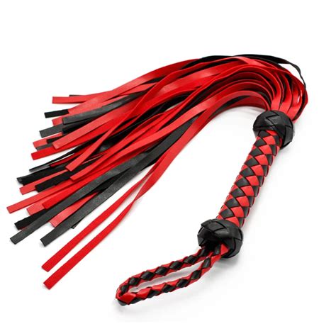 Buy Adult Games 55cm Spanking Suede Leather Flogger With Abundant Tailsfun