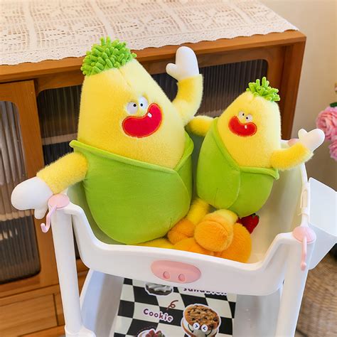 Logo Stuffed Animal Plush Soft Toys Plant Corn Plush Toys China