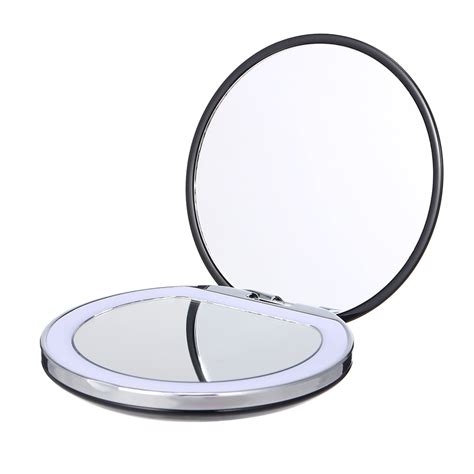 Cosmetic Mini Portable Pocket Led Makeup Mirror With Light Rechargeable