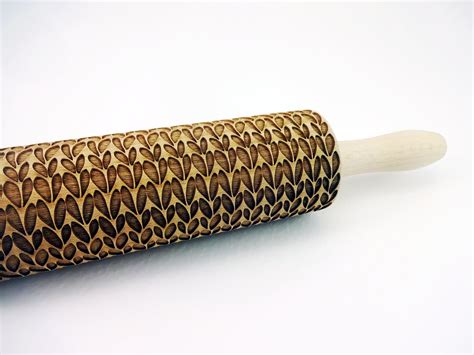 Embossing Rolling Pin Stockinette Pattern Laser Engraved Etsy Canada