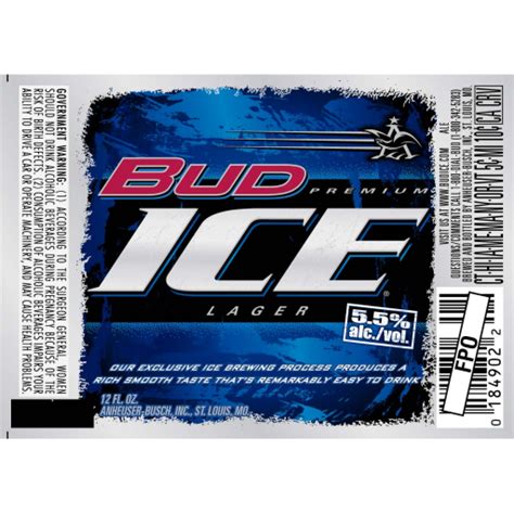 Anheuser Busch Bud Ice Bell Beverage