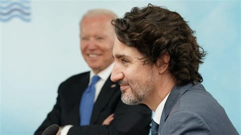 Justin Trudeau S’est Entretenu Avec Joe Biden Radio Canada Ca