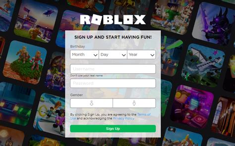 Roblox Sign Up To Play