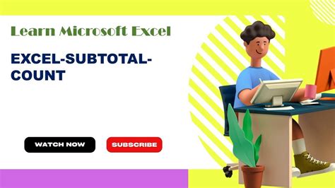 EXCEL SUBTOTAL COUNT YouTube