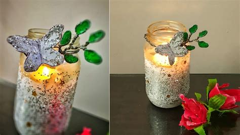 Tea Light Candle Holder Diy Glass Jar Decoration Ideas Mason Jar