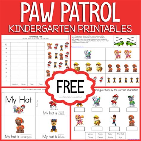 Free Paw Patrol Kindergarten Printables 1111