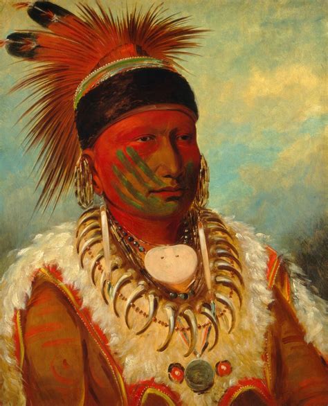 The White Cloud Head Chief Of The Iowas By George Catlin
