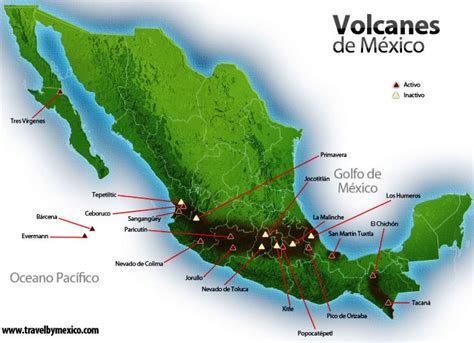 Volcanes Activos E Inactivos De México México Mi País