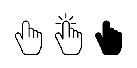 Hand Cursor Vector Art Icons And Graphics For Free Download