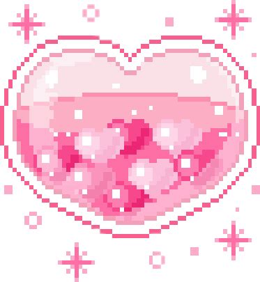 Pixel Clipart Pink Pixel Heart Png Transparent Clip Art Library Gambaran
