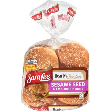 Sara Lee® Hearty And Delicious™ Sesame Seed Hamburger Buns 8 Ct Bag
