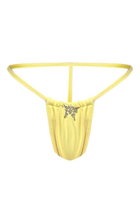 Lemon Tanga Bikini Bottoms Swimwear Prettylittlething Ksa