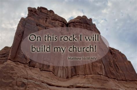 On This Rock I Will Build My Church Matthew A Clay Jar