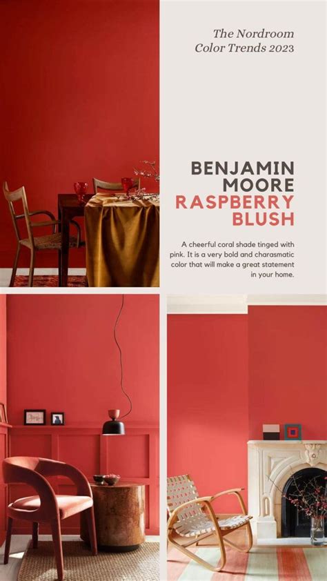 Benjamin Moore Color Of The Year 2023 Raspberry Blush 1 Pink Painted