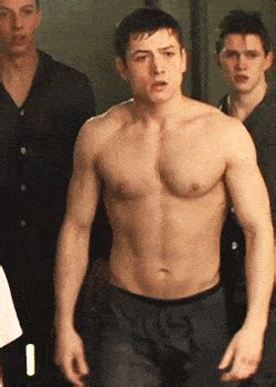 Get To Know The Anatomy Of Taron Egerton S Wet And Shirtless Kingsman