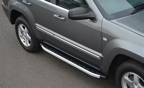 Aluminium Side Steps Bars Running Boards To Fit Jeep Grand Cherokee