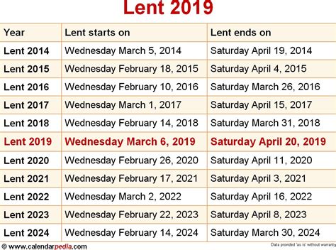 Printable Ame Liturgical Color Calendar 2020