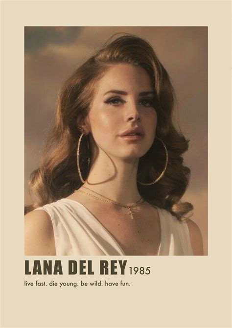 Lana Del Rey Poster Movie Posters Minimalist Music Poster Design