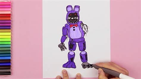 How To Draw Withered Bonnie Fnaf Characters Youtube