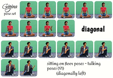 Gigina Sitting On Floor Pose Pack Diagonally Gigina