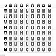 Vector Symbols With I Ching Hexagrams Stock Illustration - Download ...