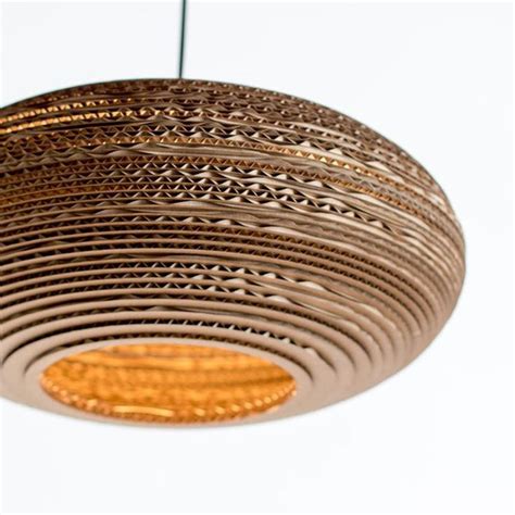 Oval Lampshade 15 Made From Recycled Cardboard Hanging Lamp Shade
