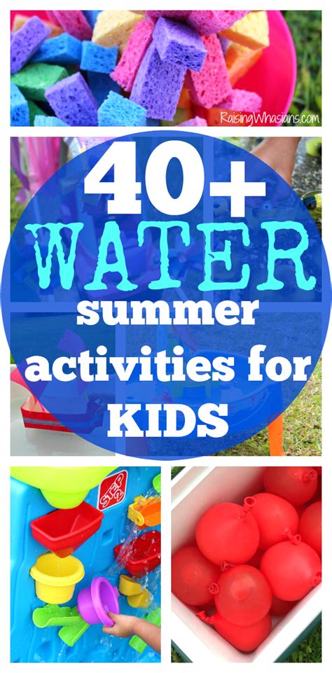 Let your kids creative side show by introducing them to these fun art activities. 40+ Water Summer Activities for Kids + Printable Checklist