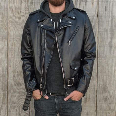 Schott Nyc 626 Lightweight Mens Leather Jacket Leather Riding Jacket
