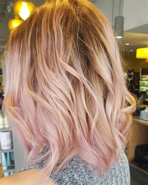 my hair is a balayage blush done at natural alternatives knoxville tn balayage blush pink