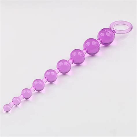 Jelly Anal Beads Orgasm Vagina Plug Play Pull Ring Ball Anal Stimulator Butt Beads Buy Jelly