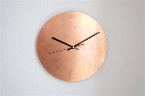 Copper Raw Wall Clock Wall Clock Copper Kitchen Wall Clocks Copper